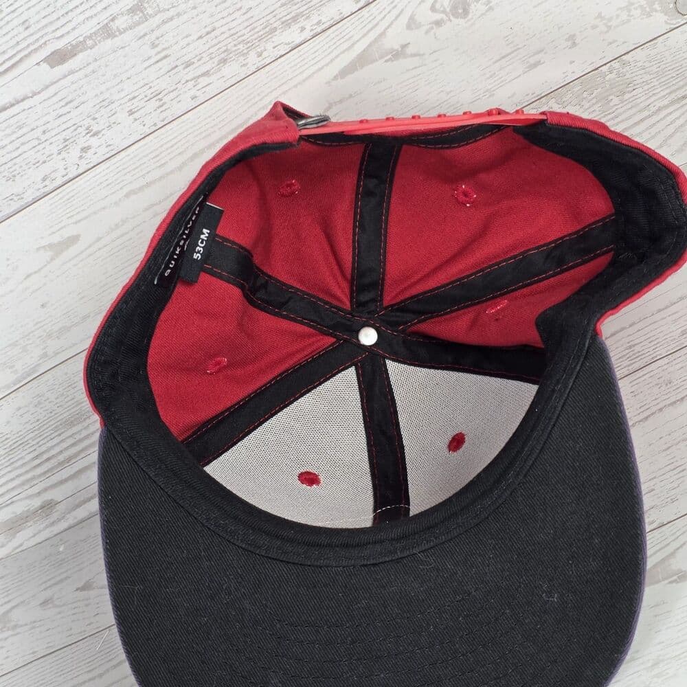 Quicksilver Red & Black Adult's Stretch Cap - Thumbnail 5