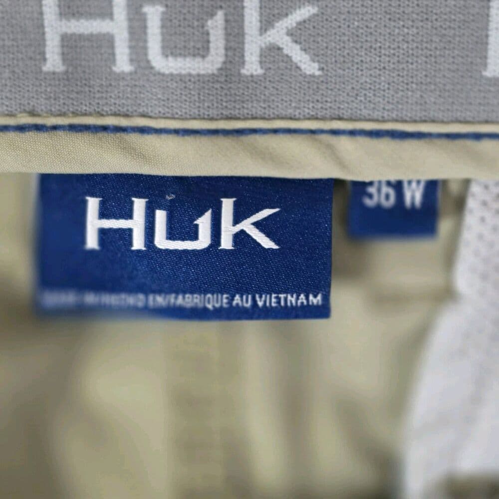 HUK Icon Pro Performance Men's 36x36 Khaki Fishing 50+ Water Repellent Pants - Thumbnail 4