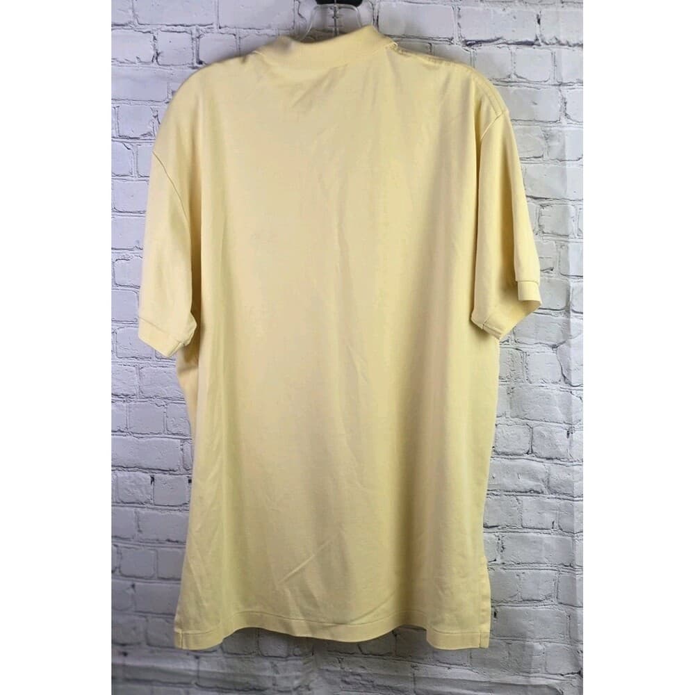 Ralph Lauren Men's Large Yellow Short Sleeve Polo Shirt - Thumbnail 7