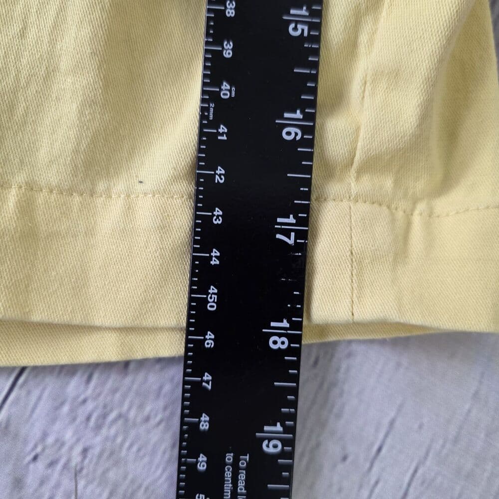 Chaps Yellow Shorts Men's Size 34 Flat Front Summer Beach Fun Golf - Thumbnail 5