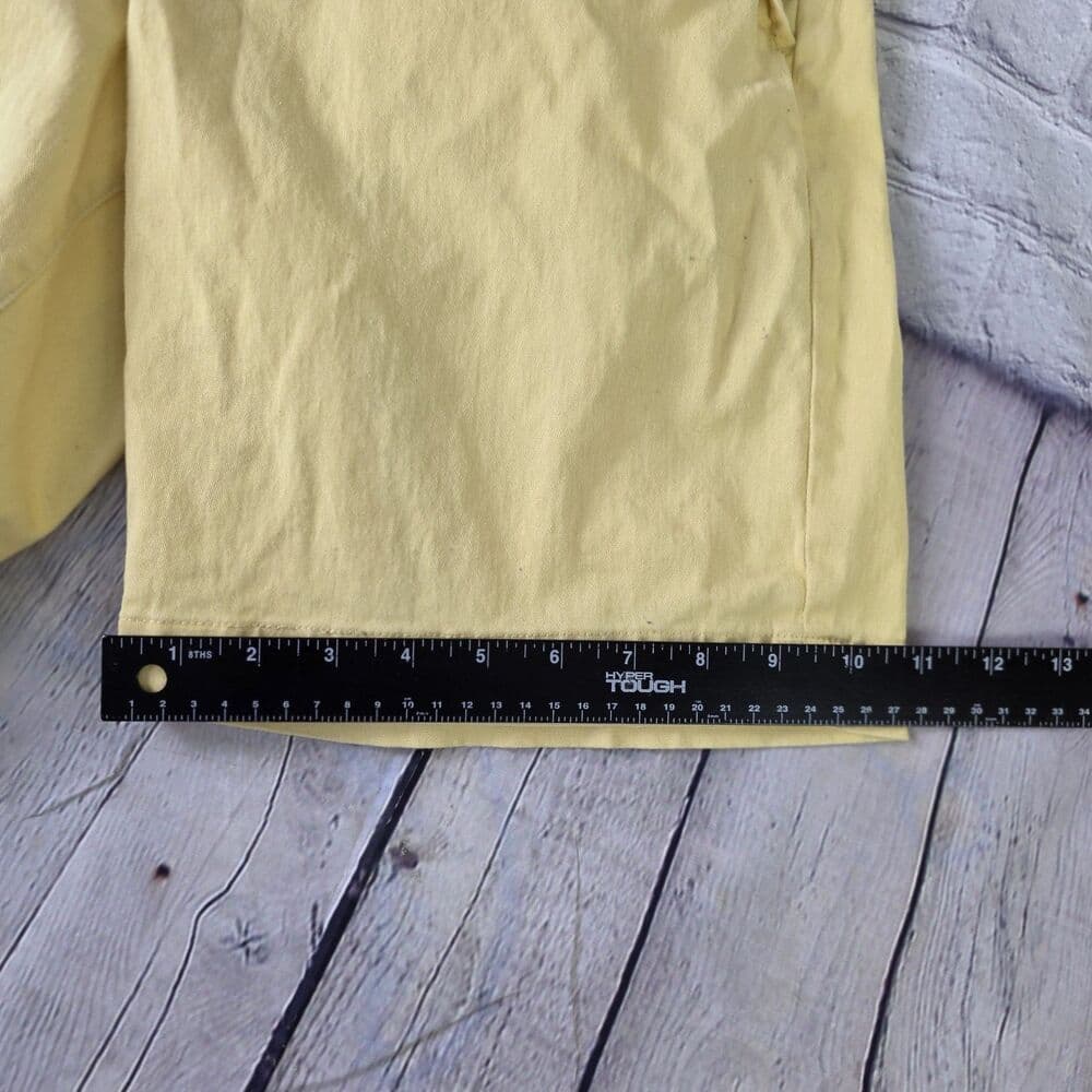 Chaps Yellow Shorts Men's Size 34 Flat Front Summer Beach Fun Golf - Thumbnail 7
