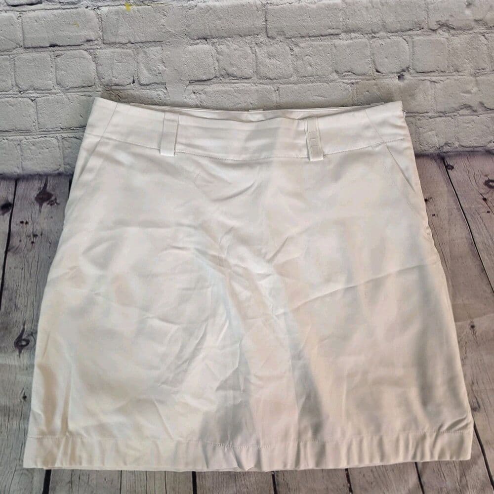 Nike Golf Dry Fit Size 10 Ivory/Off White Shorts - Thumbnail 12