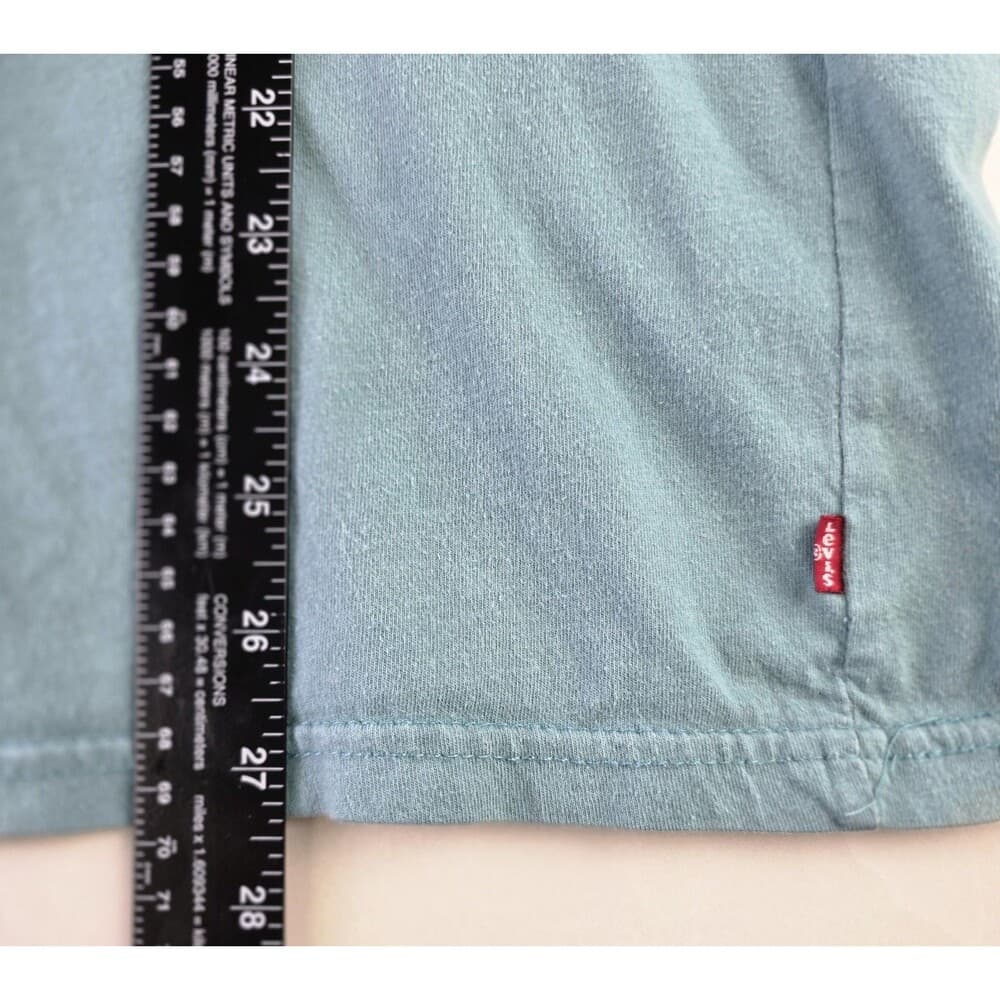 Levi Strauss & Co‎ Men's XXL Teal Short Sleeve T-Shirt - Thumbnail 4