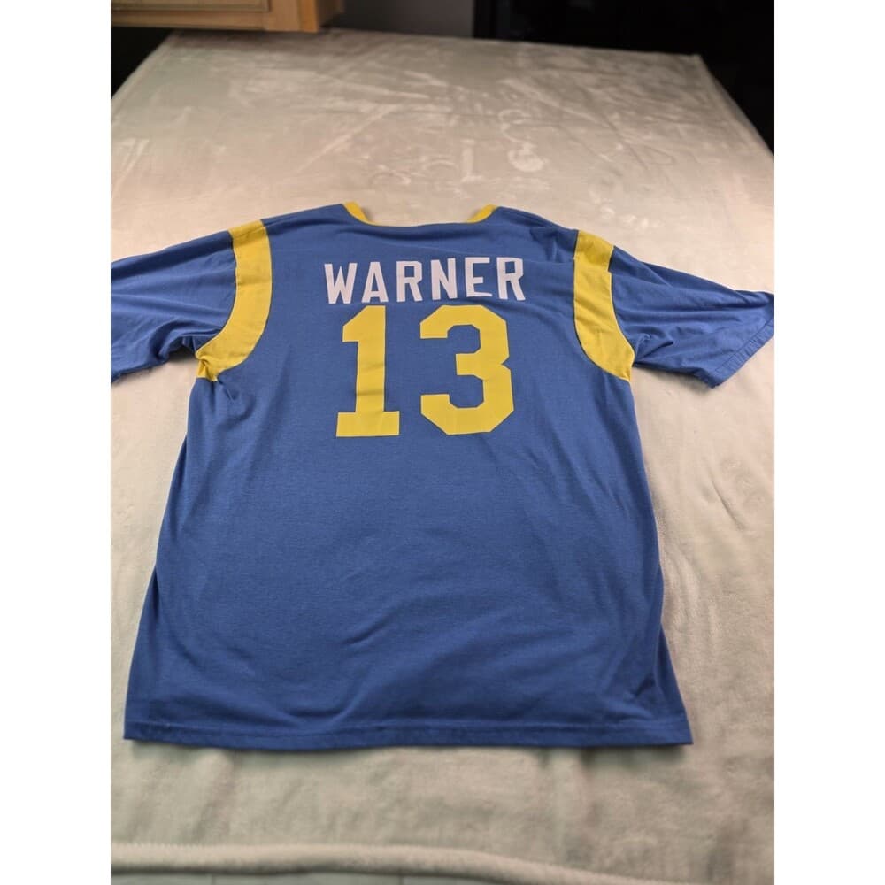 St. Louis Rams Kurt Warner Size XL Retro‎ T-Shirt - Thumbnail 5