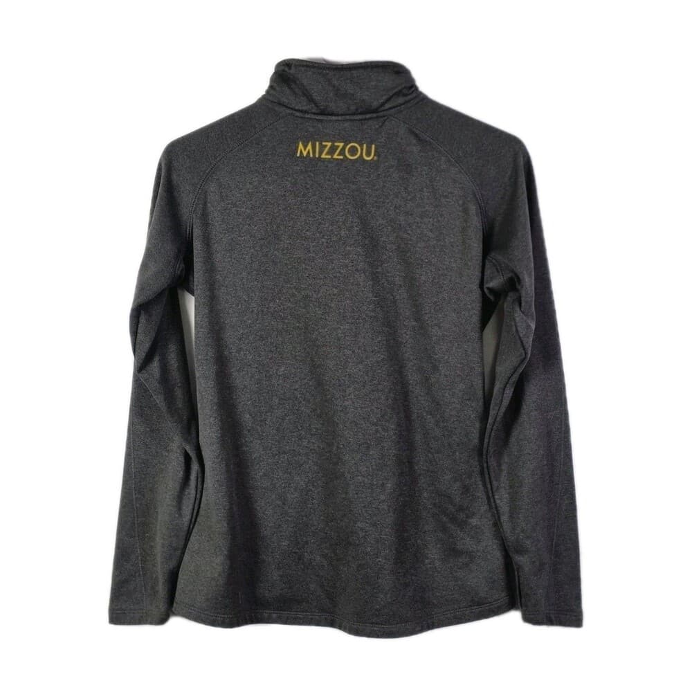 Knights‎ Apparel Mizzou Missouri Tigers Women's Small Gray 1/4 Zip Pullover - Thumbnail 4