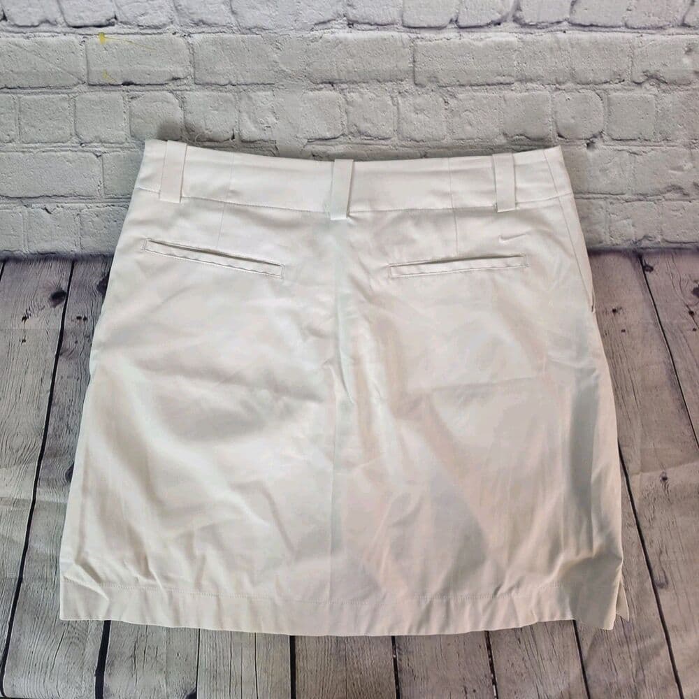 Nike Golf Dry Fit Size 10 Ivory/Off White Shorts - Thumbnail 2