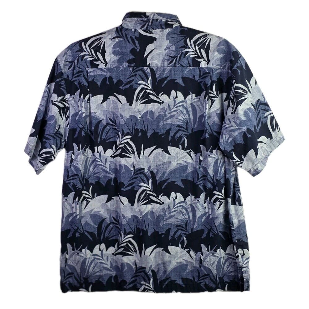 Roundtree & Yorke Men's Large Hawaiian Tropical Short Sleeve Shirt - Thumbnail 7