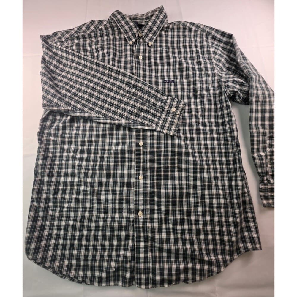 Chaps Mens XL Green Multicolored Button‎ Down Shirt - Thumbnail 6