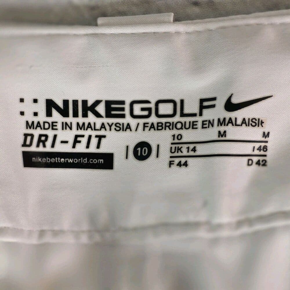 Nike Golf Dry Fit Size 10 Ivory/Off White Shorts - Thumbnail 5