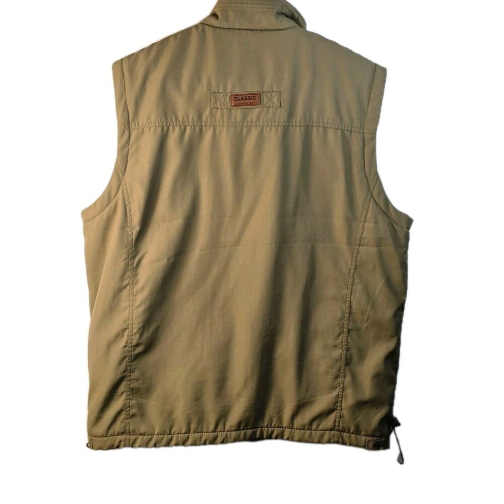 Mens XXL Tan Sleeveless Mesh Lined Vest - Thumbnail 6