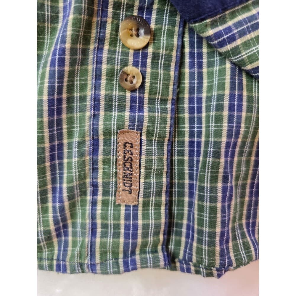 CE Schmidt Workwear Men's XXL Long Sleeve Plaid Button‎ Up Shirt - Thumbnail 4