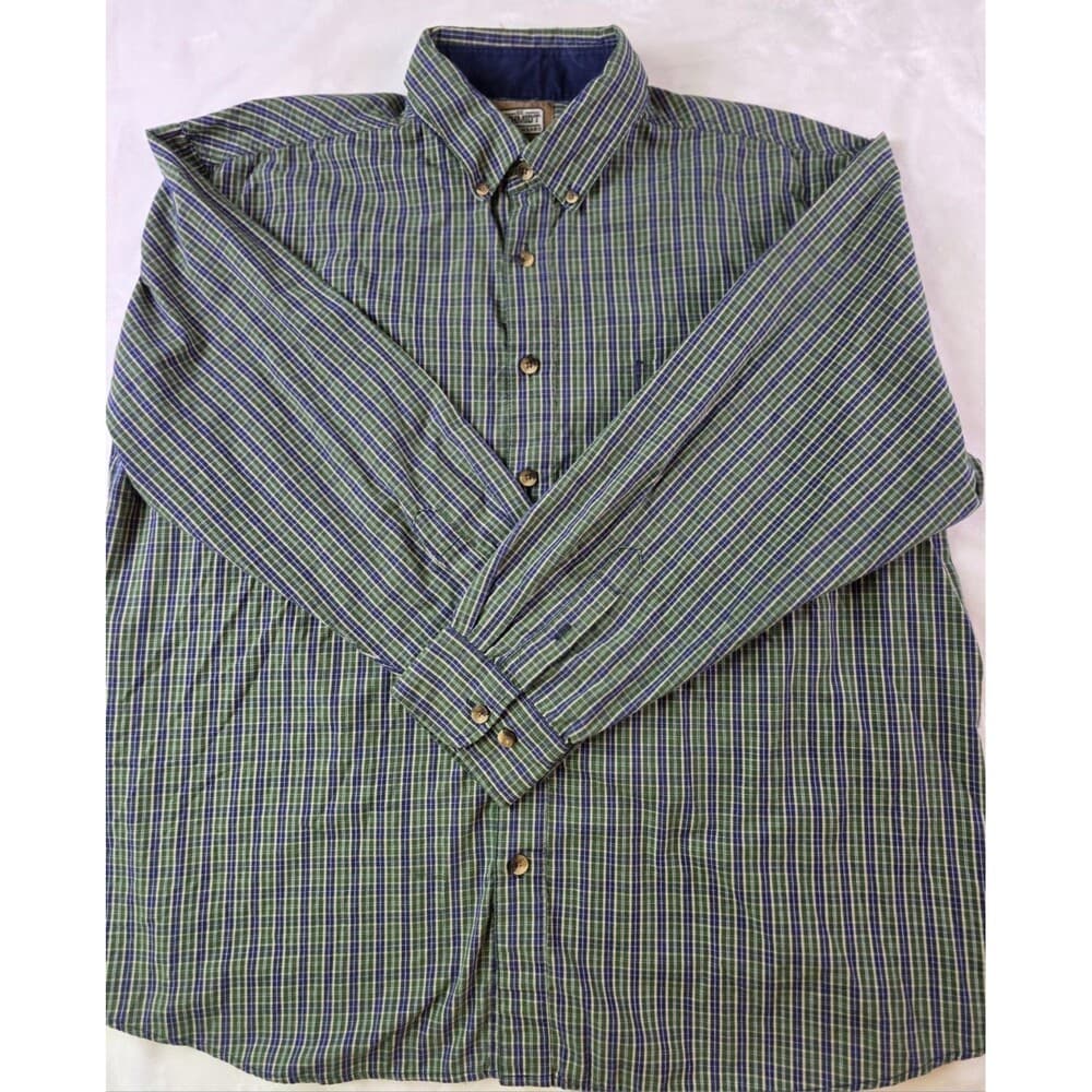 CE Schmidt Workwear Men's XXL Long Sleeve Plaid Button‎ Up Shirt - Thumbnail 9