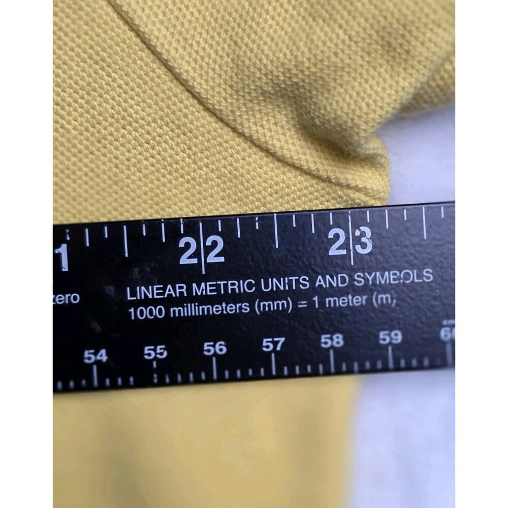 CHAPS Men’s XL Yellow Short Sleeve Polo Shirt‎ - Thumbnail 4