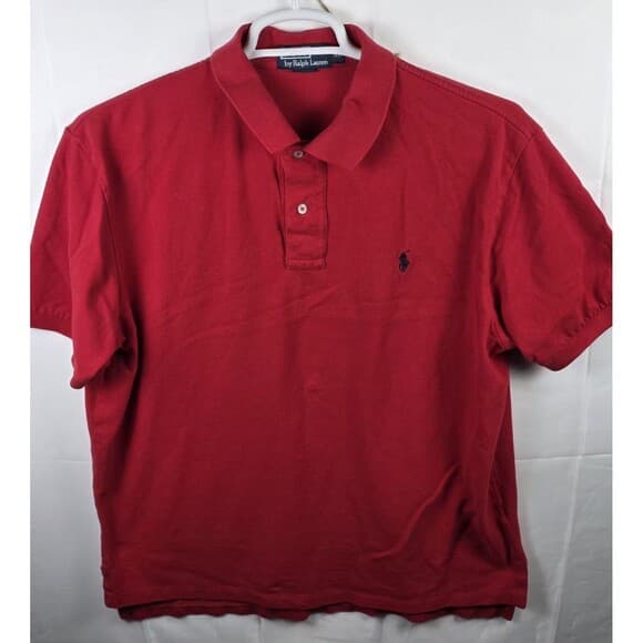 Polo Ralph Lauren Size Large Red Short Sleeve‎ Shirt - Thumbnail 8