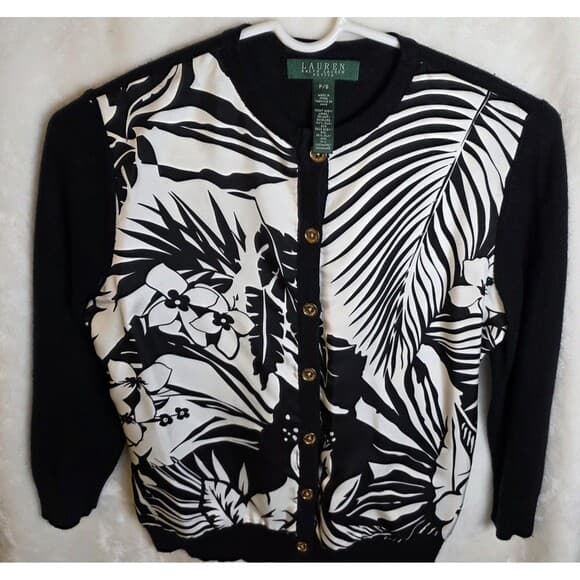 Lauren Ralph Lauren‎ Women's Size P/S Silk and Cashmere cardigan - Thumbnail 8