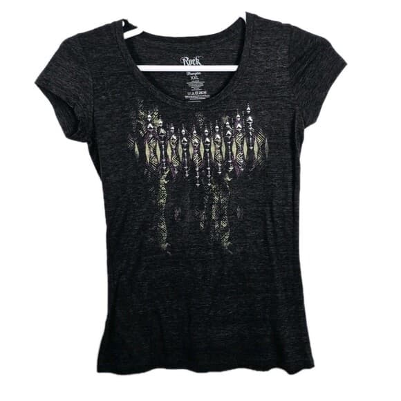 Wrangler ROCK 47 Women's XXL Gray‎ Short Sleeve T-Shirt - Thumbnail 7