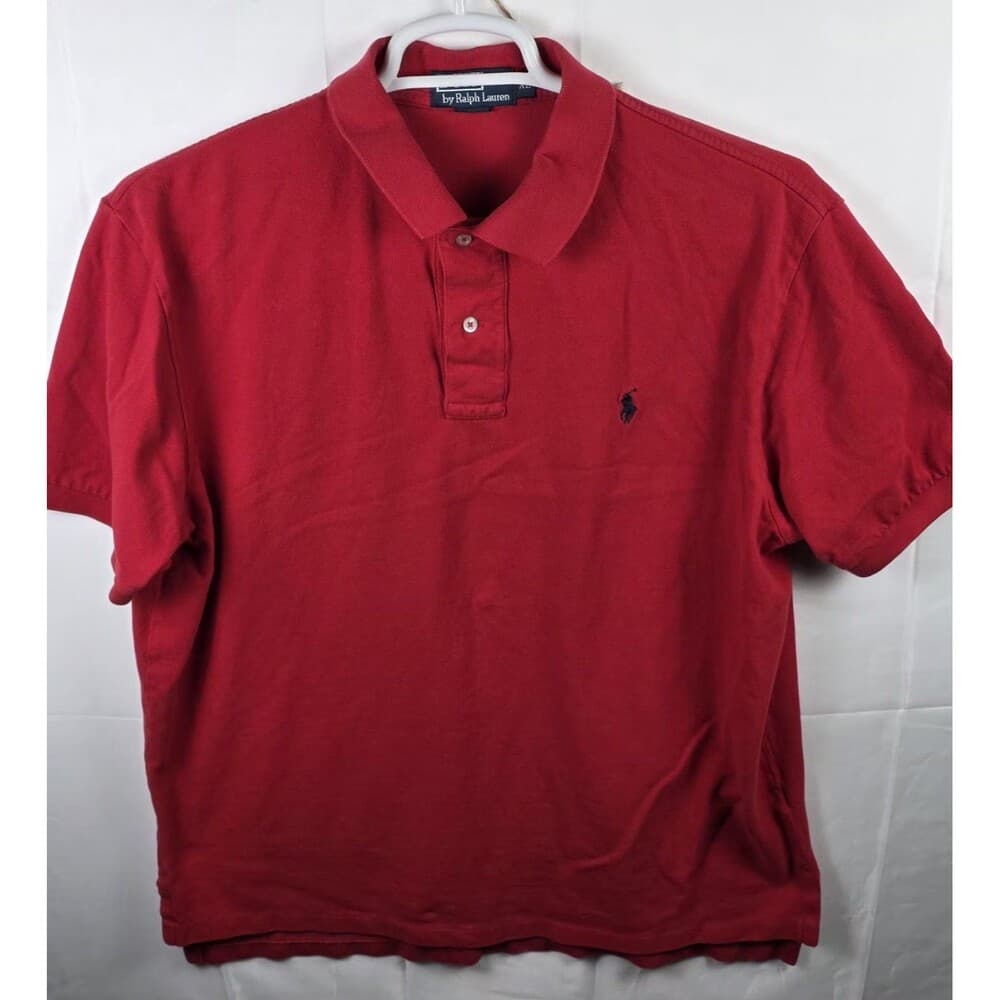 Polo Ralph Lauren Size Large Red Short Sleeve‎ Shirt - Thumbnail 7