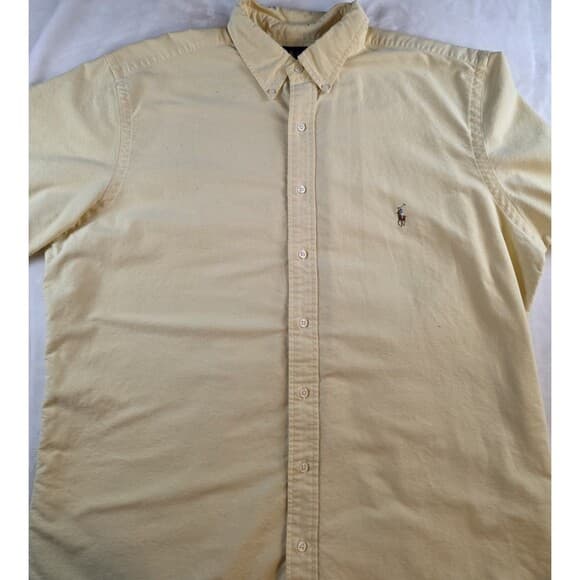 Polo Ralph Lauren Men's XLT‎ Tall Short Sleeve Button Down Shirt - Thumbnail 11