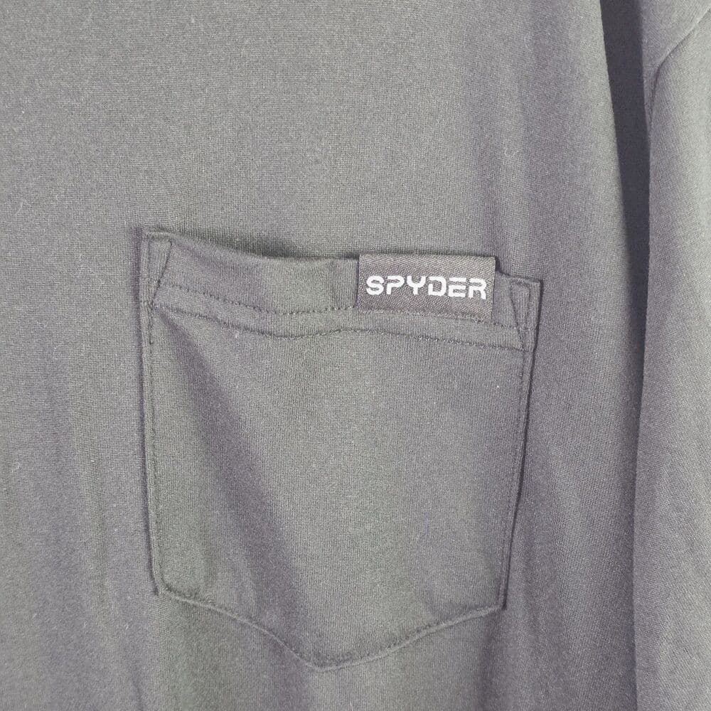 Spyder Active Mens XL Black Short Sleeve Stretch Training Shirt - Thumbnail 3