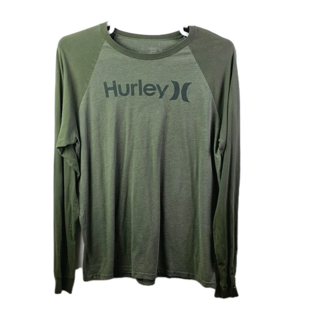 Hurley Men's XXL Green 3/4 Length Raglan T-Shirt * Flawed* - Thumbnail 6