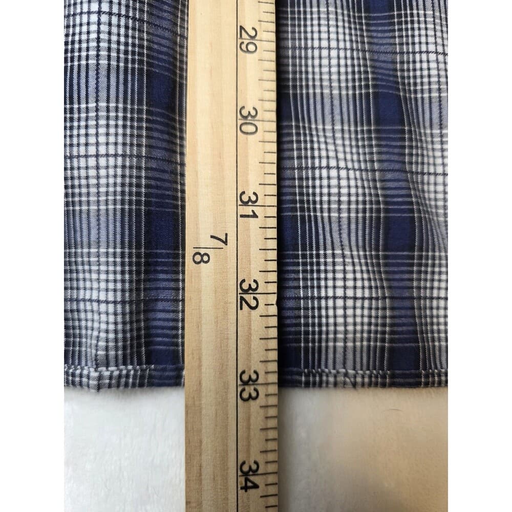 James Tatersall Mens Size XXL Blue/Black‎ Plaid Long Sleeve Button Down Shirt - Thumbnail 7