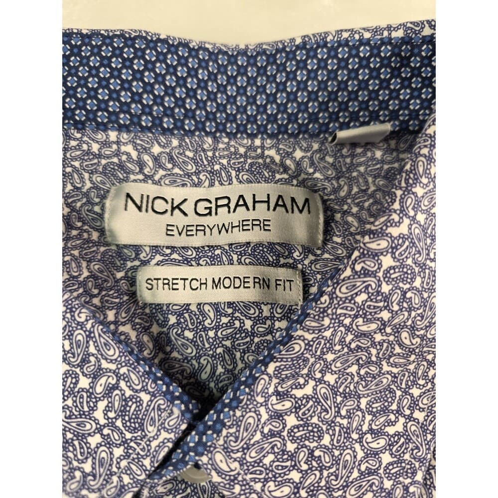 Nick Graham Mens 2XL Stretch Fit‎ Long Sleeve Shirt - Thumbnail 2