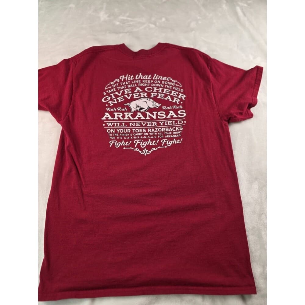 University Of Arkansas Mens M Short Sleeve T-Shirt‎ - Thumbnail 4