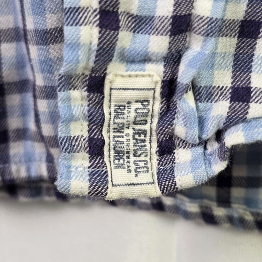 Vintage Polo Jeans Co Shirt Men's XL Multicolor Button-down‎ Long Sleeve Shirt - Thumbnail 2
