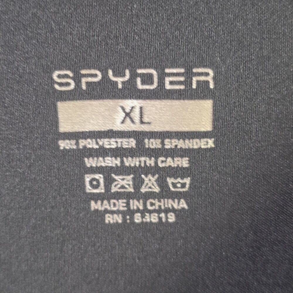 Spyder Active Mens XL Black Short Sleeve Stretch Training Shirt - Thumbnail 4