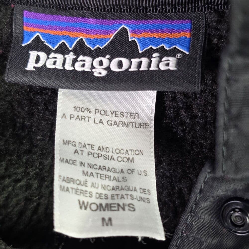 Patagonia Women's Medium Black‎ Fleece Polartec Pullover - Thumbnail 4