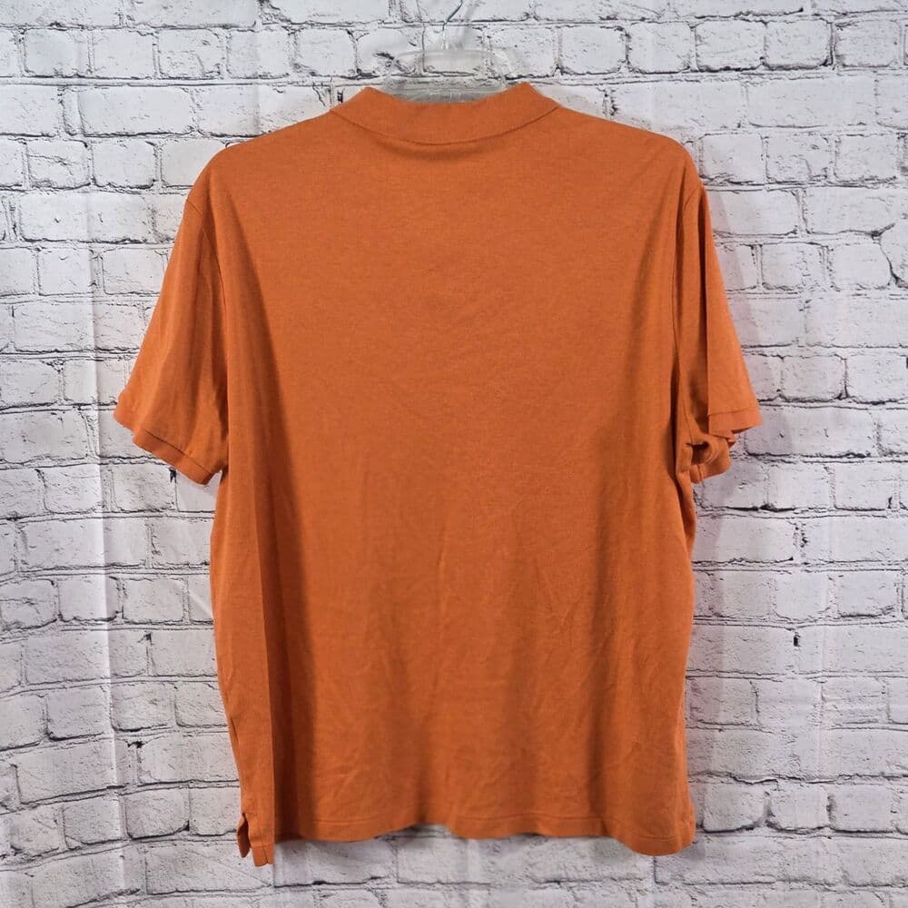 Polo Ralph Lauren Men's XL Orange Classic Fit Short Sleeve Shirt - Thumbnail 6