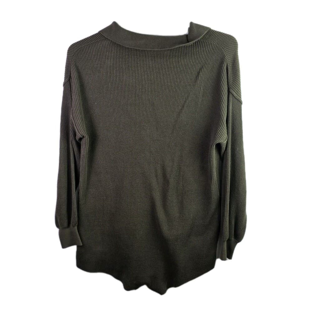 NWT Anrabess Women's Small Olive Green Oversized Romper - Thumbnail 4