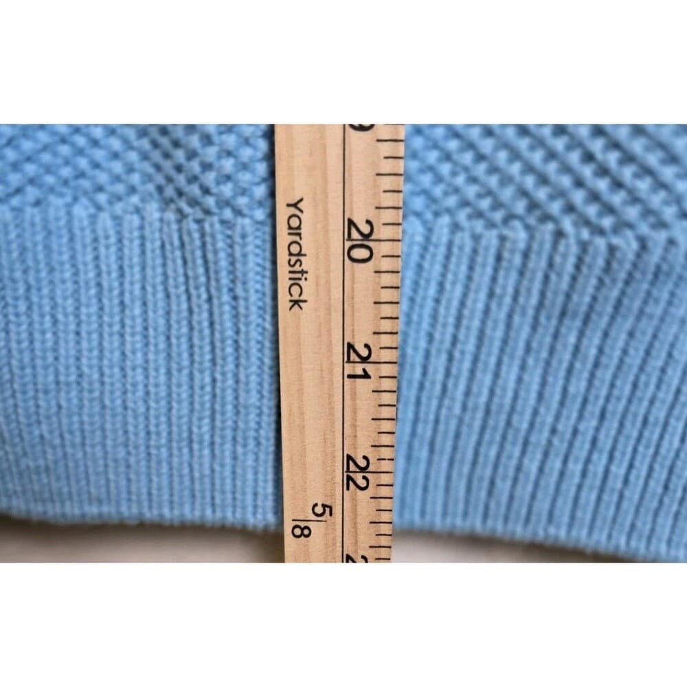 Izod Womens Size M V Neck Light Blue Sweater‎ - Thumbnail 5