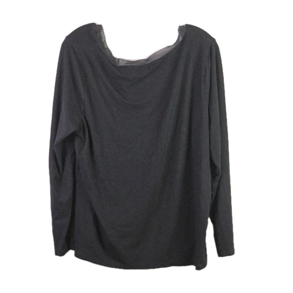 Lauren Ralph Lauren Women's 2X Black Short Sleeve Shirt - Thumbnail 7
