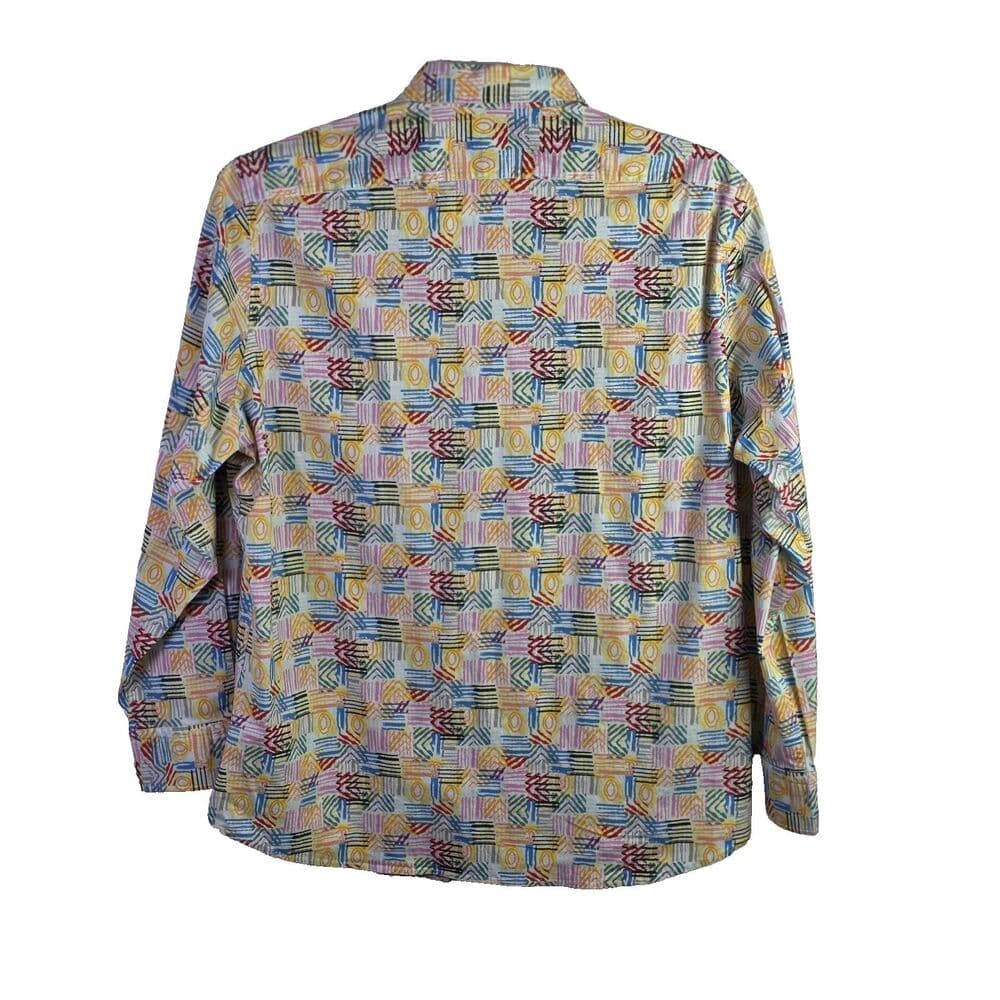 Daniel Cremieux Men's XL Multicolored Paisley Long Sleeve Button Down Shirt - Thumbnail 6