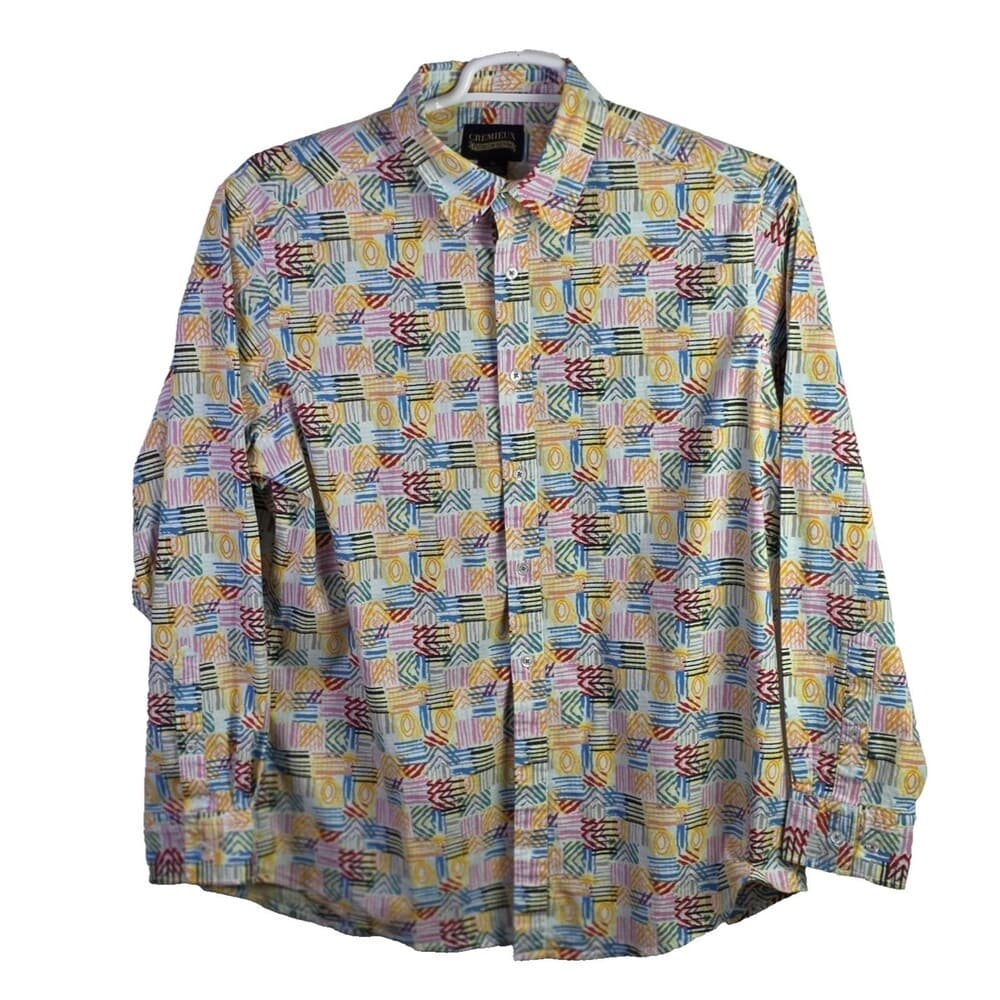 Daniel Cremieux Men's XL Multicolored Paisley Long Sleeve Button Down Shirt - Thumbnail 9