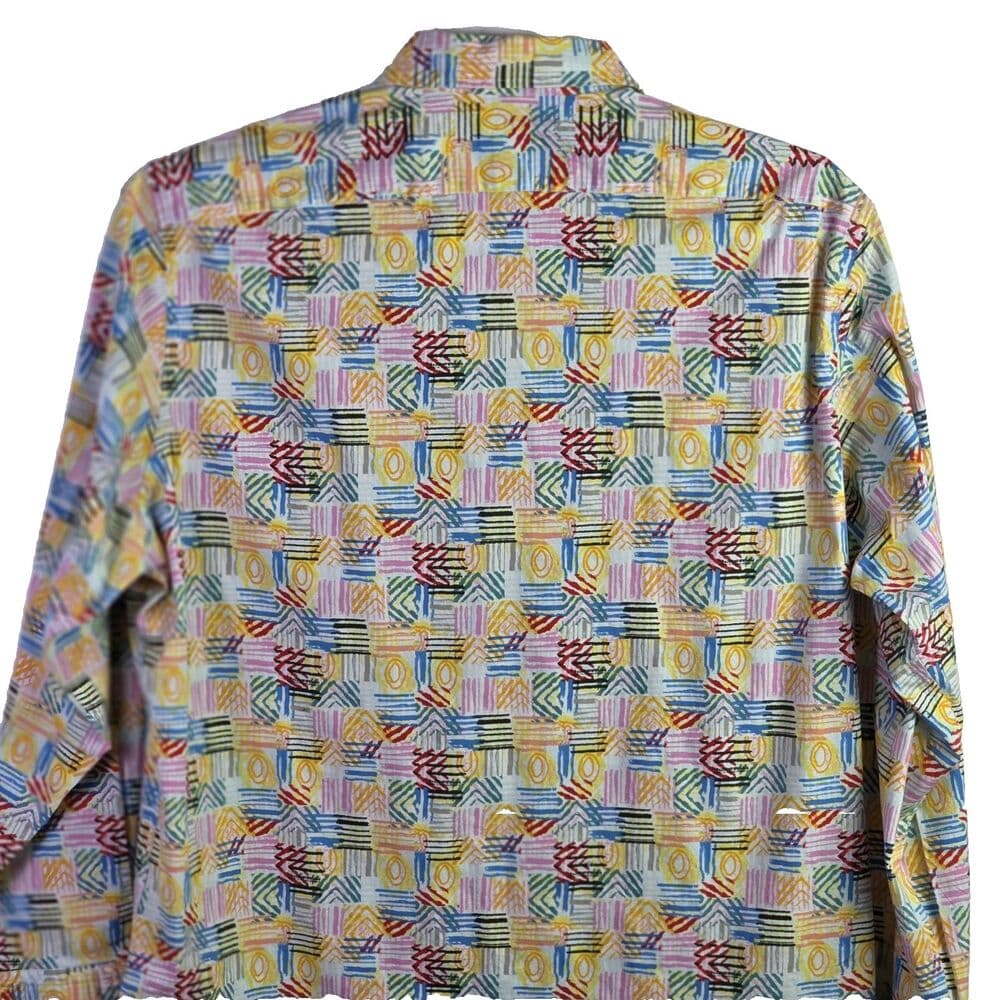 Daniel Cremieux Men's XL Multicolored Paisley Long Sleeve Button Down Shirt - Thumbnail 7