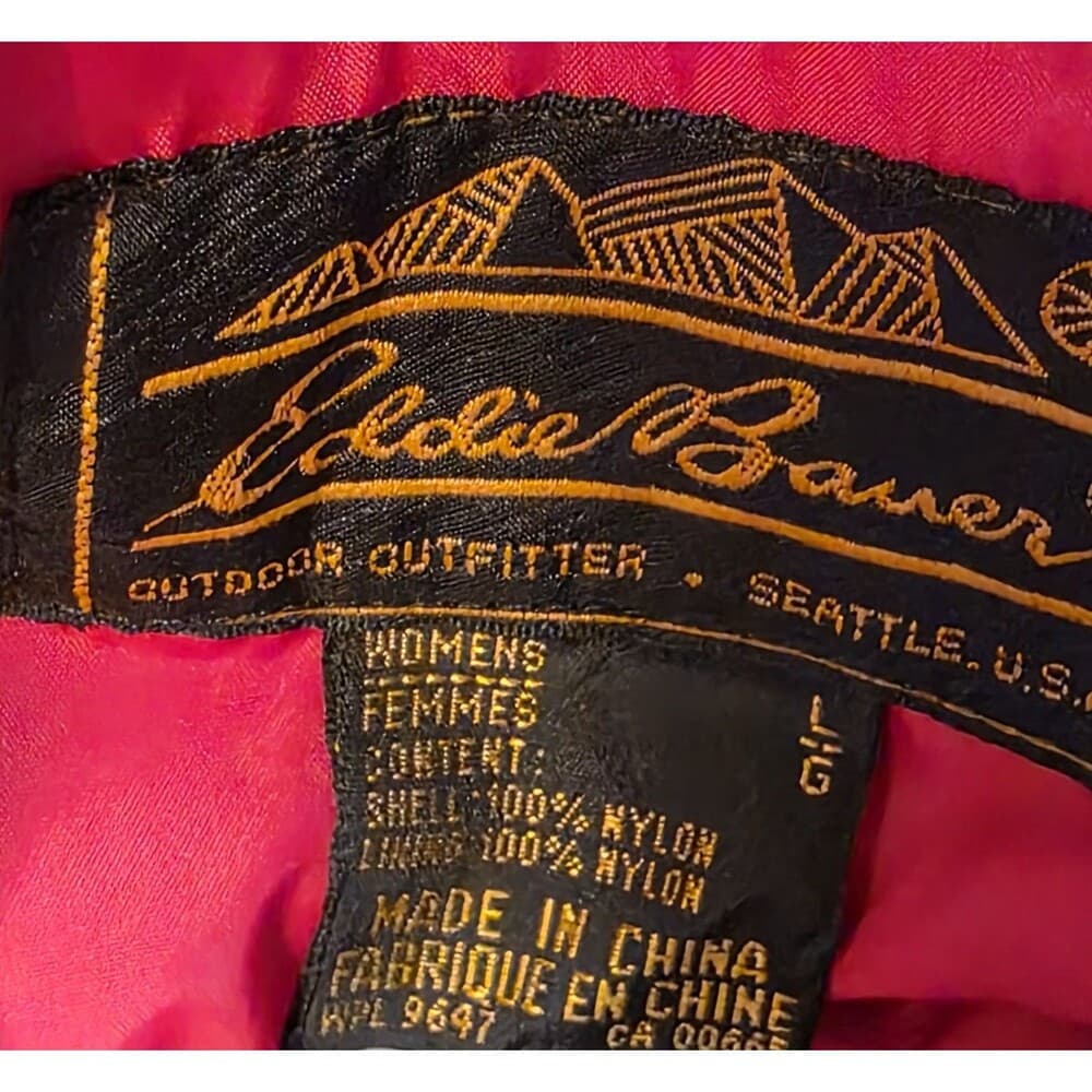 Vintage Eddie Bauer‎ Men's Large Red Jacket (B67) - Thumbnail 3