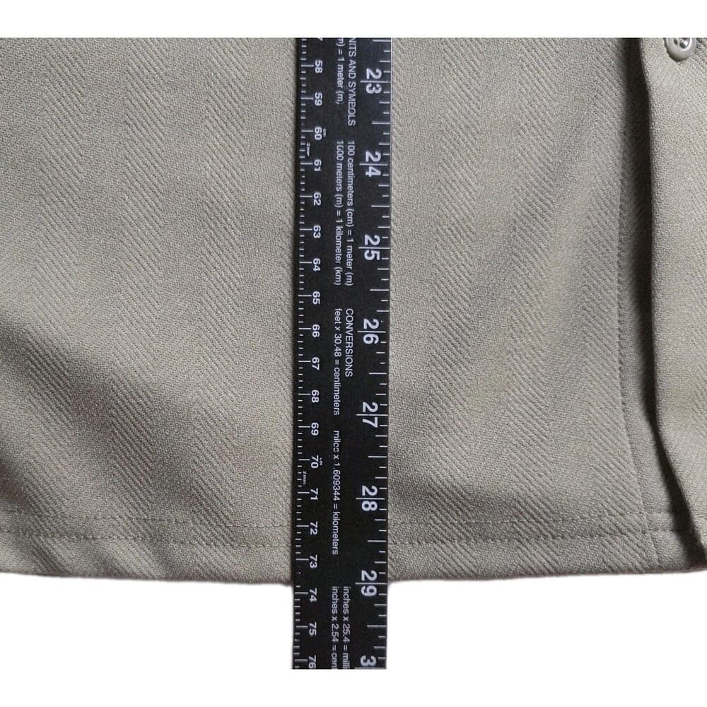 COOFANDY Mens Olive Short Sleeve Cuban Collar‎ Shirt Casual Button Down XL - Thumbnail 5