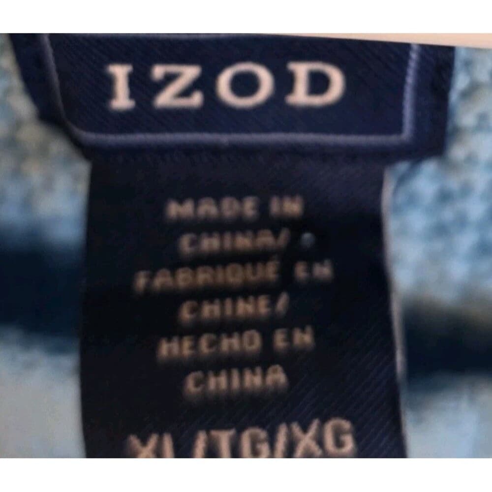 Izod Womens Size M V Neck Light Blue Sweater‎ - Thumbnail 2