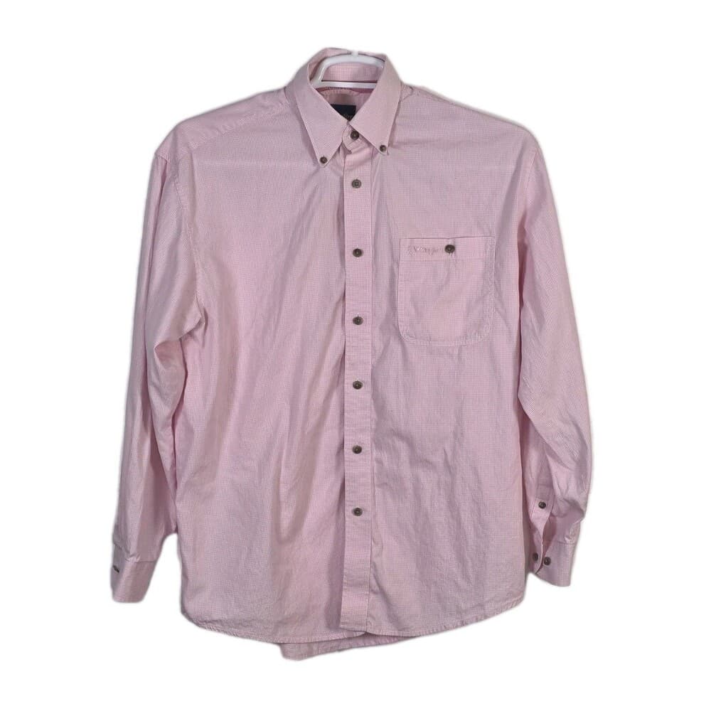 Wrangler Shirt Mens Medium‎ Pink Breast Cancer Long-Sleeve Button Up Shirt - Thumbnail 8