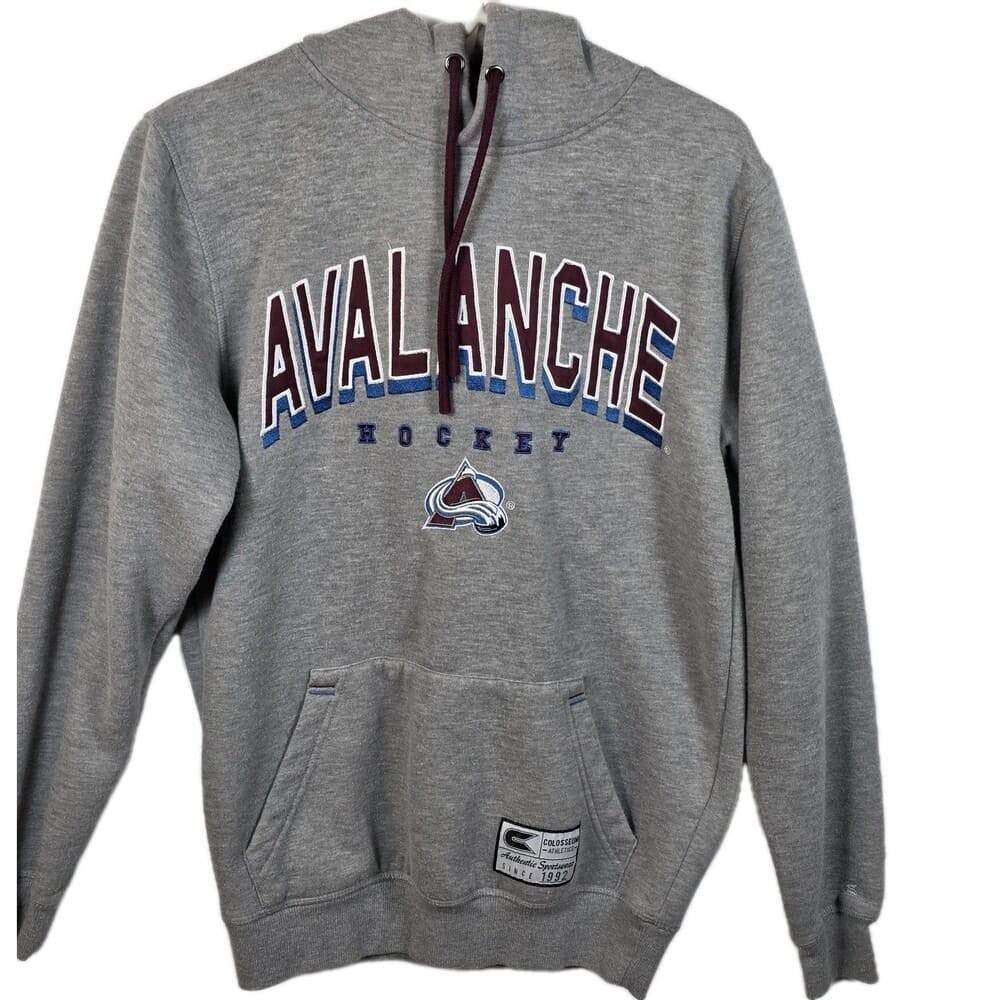 NHL Colorado‎ Avalanche Men's Large Gray Hoodie - Thumbnail 8