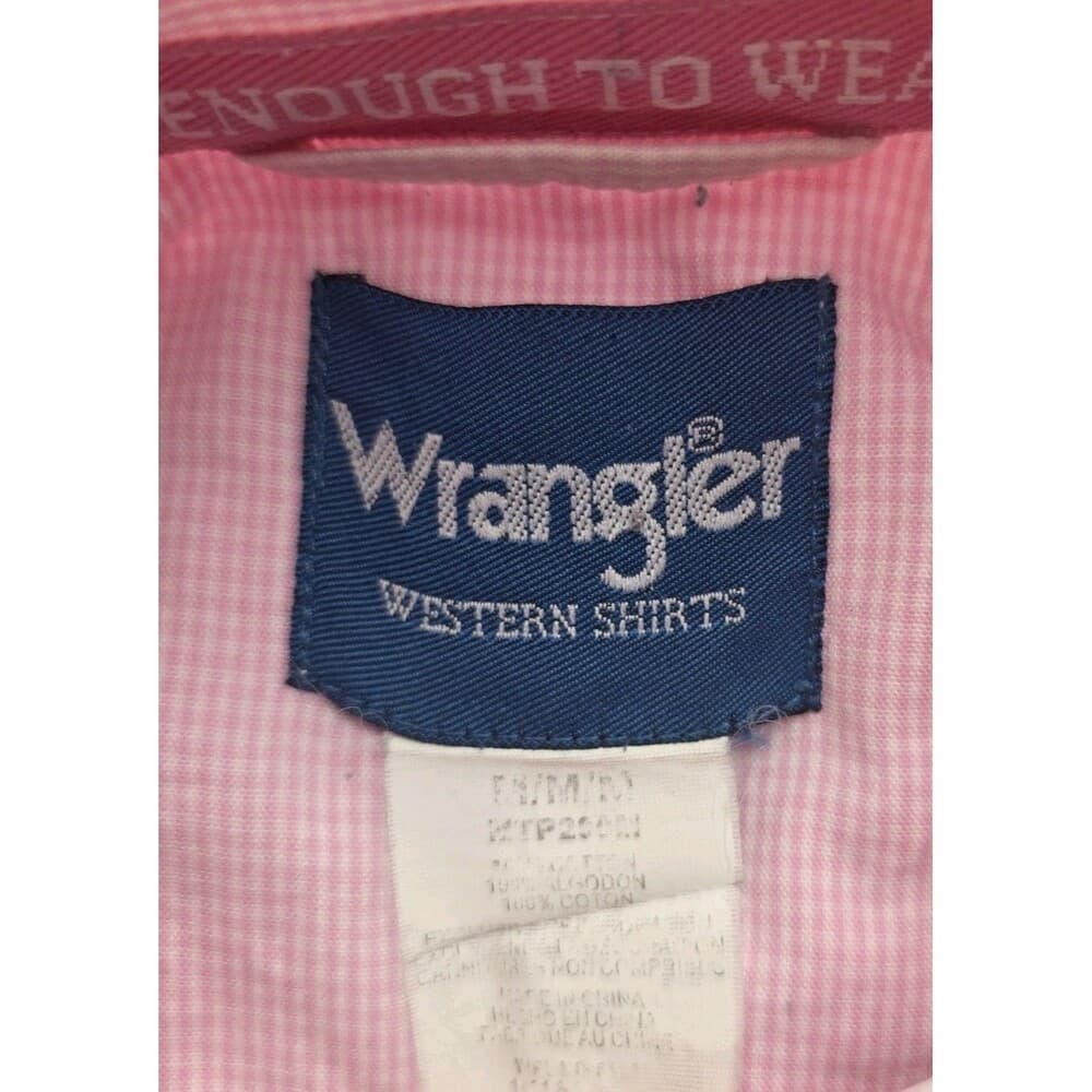 Wrangler Shirt Mens Medium‎ Pink Breast Cancer Long-Sleeve Button Up Shirt - Thumbnail 4