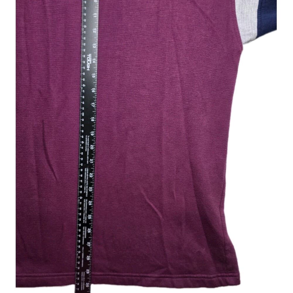Vintage 80s Dunlop Men's XL Maroon & Gray Long Sweatshirt - Thumbnail 7