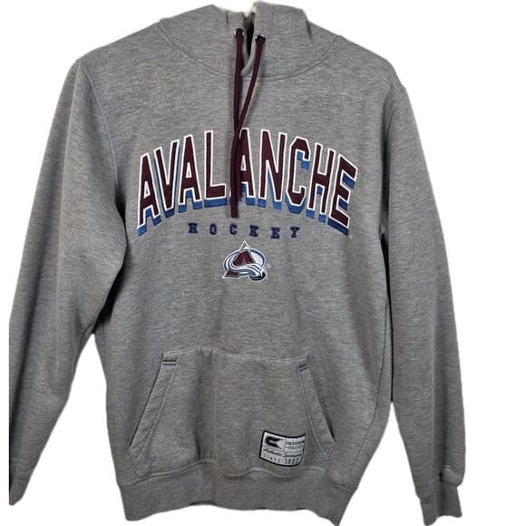 NHL Colorado‎ Avalanche Men's Large Gray Hoodie - Thumbnail 9