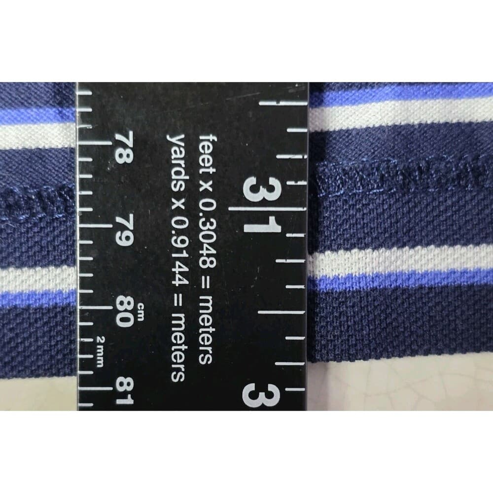 Polo Ralph‎ Lauren Men's XL Blue Striped Golf Short Sleeve Shirt - Thumbnail 4