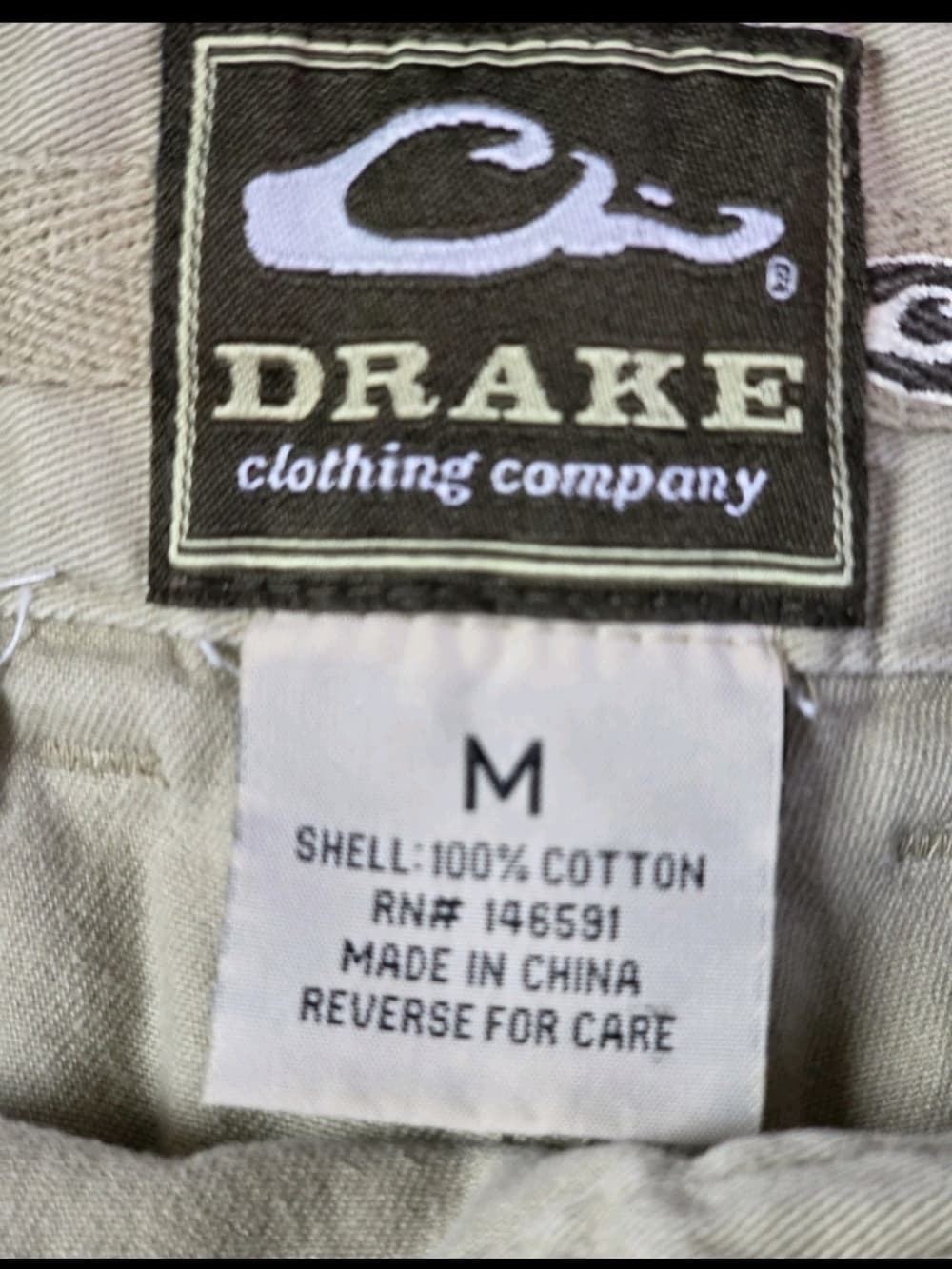 Drake Men’s Medium Flat Front Shorts - Light Taupe - Thumbnail 2
