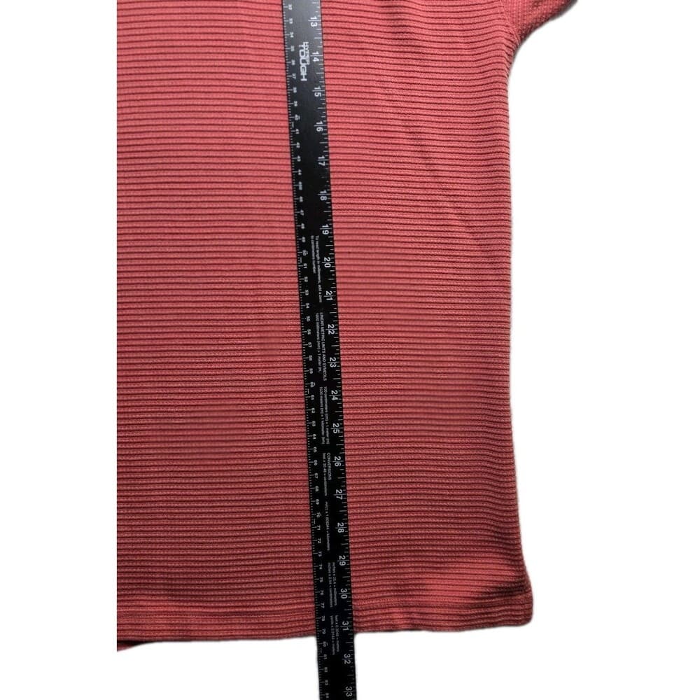 Tommy Bahama Men's Large Coral Pink Silk & Cotton Blend Short Sleeve Polo Shirt - Thumbnail 8