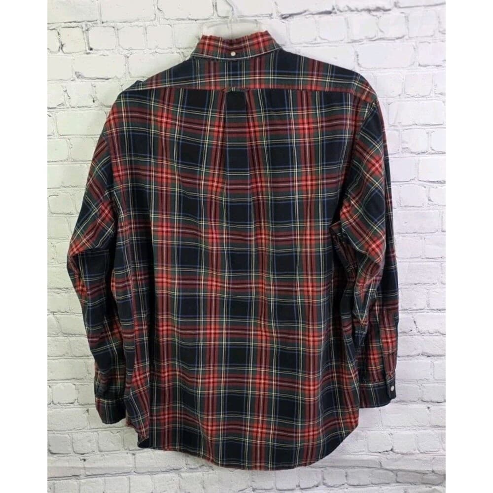 Polo Ralph Lauren Men's L Blake Red Tartan Plaid Long Sleeve Button-Down Shirt - Thumbnail 4