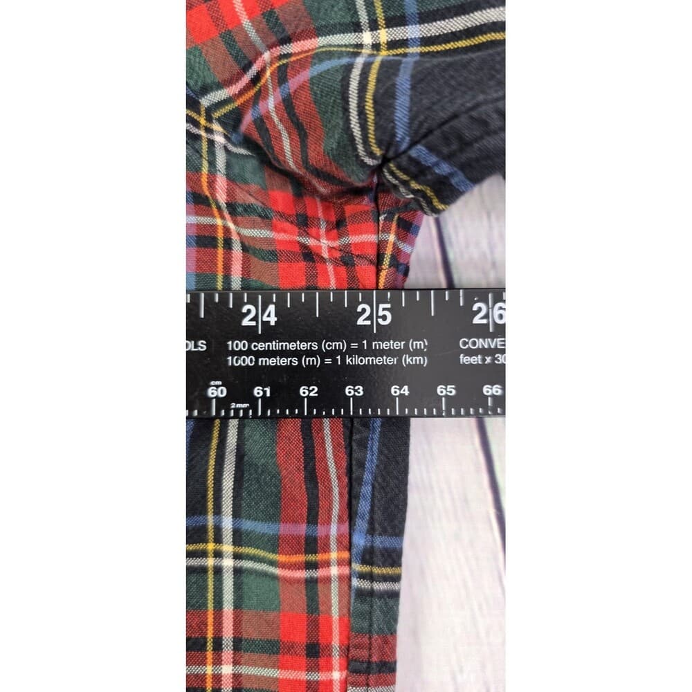 Polo Ralph Lauren Men's L Blake Red Tartan Plaid Long Sleeve Button-Down Shirt - Thumbnail 3